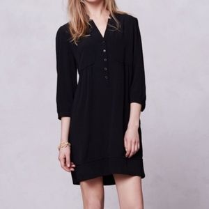 Maeve Black 3/4 Sleeve Shirt Dress Size 10